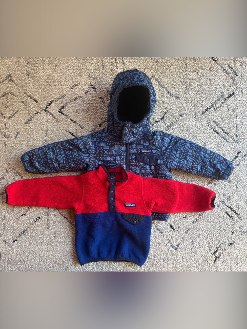 Patagonia jacket and Red & Snap Fleece Pullover 2T EUC